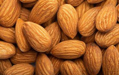 Fototapeta premium Background of almonds