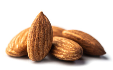 Closeup of almonds