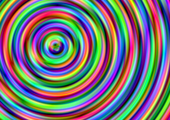 Fototapeta na wymiar カラフルで極彩色な七色の未来的な背景