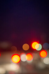 Abstract city lights in the night