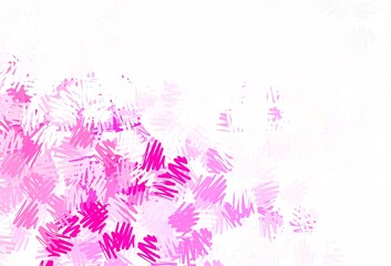 Fototapeta na wymiar Light Pink vector background with stright stripes.