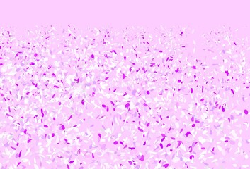 Fototapeta premium Light Purple, Pink vector doodle backdrop with leaves.