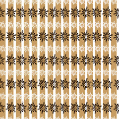 Fototapeta premium Vector Christmas stylish background in gold tones. Seamless pattern with gold and white elements, snowflakes, Christmas decorations, stars and angels for surface patterns, scrapbooking, gift wrapping