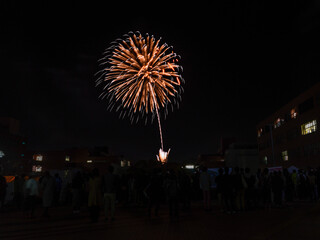 Closing fireworks after the campus festival Sohosai in Tsukuba