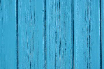 Weathered blue painted wood background