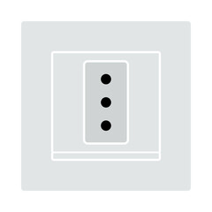 Italy Electrical Socket Icon