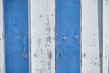 Weathered blue painted wood background