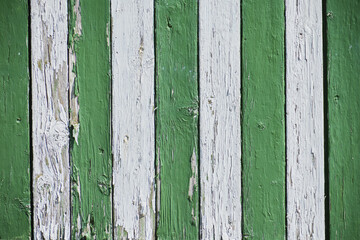 Weathered green painted wood background