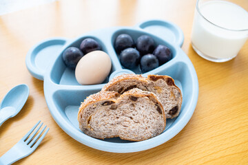 A balanced breakfast for children