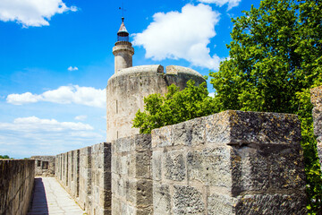  Antique walls of of Aigues-Mortes