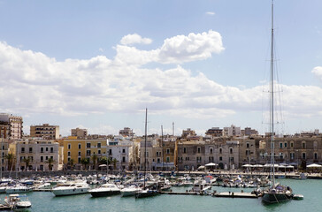 Fototapeta na wymiar Trani seaport, Apulia, Italy