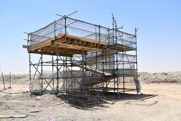civil construction site Building in Oman. Ibri, Oman : 14-09-2020