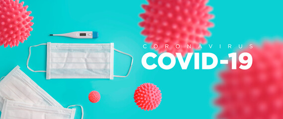 Abstract virus strain model of MERS-Cov or middle East respiratory syndrome coronavirus and Novel...