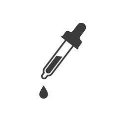 Dropper vector flat pictogram