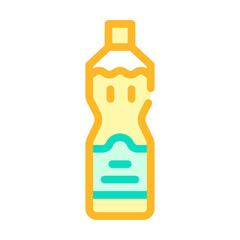 olive oil bottle color icon vector illustration