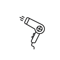 Hair dryer line icon.