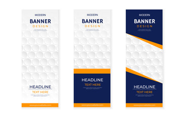 banner design templates, vertical, abstract background, pull up design, modern x-banner, rectangle size.