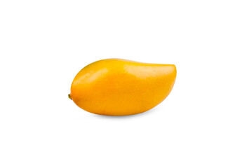 Ripe mango On a white background Cutting path