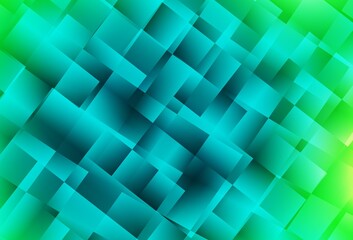 Light Green vector backdrop with rhombus.