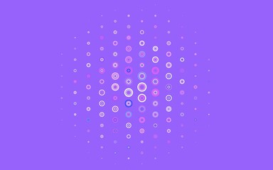 Light Pink, Blue vector pattern with spheres.