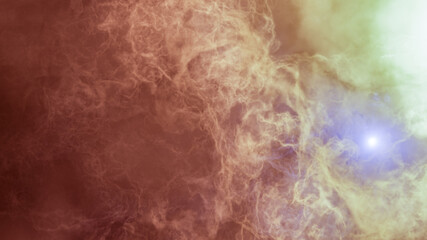 Color picture of the galaxy, multicolored nebula