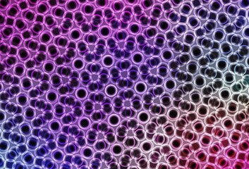 Light Multicolor vector background with bubbles.