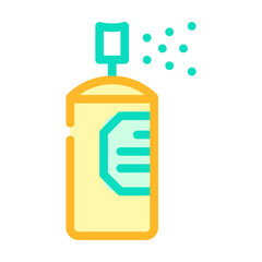 paint color bottle color icon vector illustration