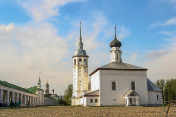 Suzdal, Vladimir Oblast/ Russia-May13t, 2012: The Church of the Resurrection of Christ and The Kazan Church