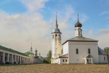 Suzdal, Vladimir Oblast/ Russia-May13t, 2012: The Church of the Resurrection of Christ and The Kazan Church