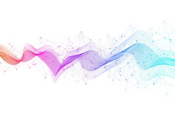 Abstract colorful wave lines background. Geometric template for your design brochure, flyer, report, website, banner, illustration