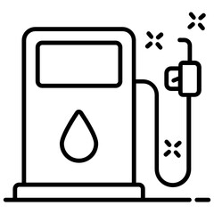
Fuel dispenser icon design, vector of petrol kiosk 
