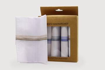 Isolated Cotton handkerchief with white background