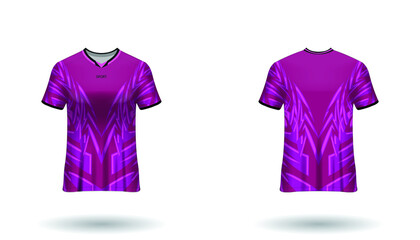 Sport design template  football jersey vector for football club. uniform front and back view.