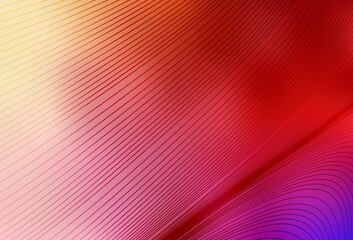 Light Red, Yellow vector layout with curved lines.