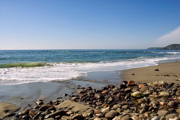 cornwall coast uk - Waves beach cove sea ocean