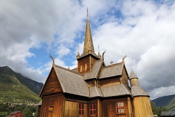 Fototapeta na wymiar Norway landmark - Lom stave church