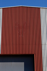Detail of the facade of a factory