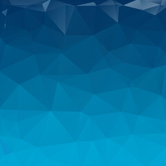 Fototapeta premium Blue Abstract Low Poly Geometric Gradient Polygonal Background Vector Illustration
