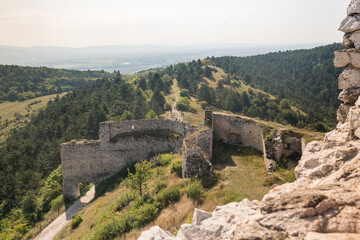 Fototapeta na wymiar Cachtice medieval castle. Europe. Slovakia.