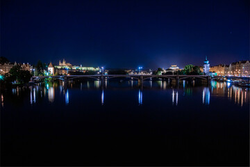 night view of the city