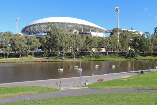 Public Park And Stadium In Adelaide (australia)