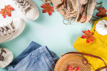 Autumnal clothes set