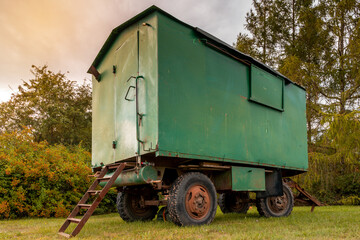 Obraz premium Temporary housing for construction workers