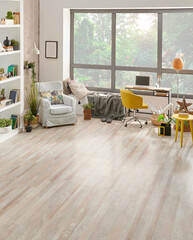 Carpet interior room, empty area and home furniture design background.