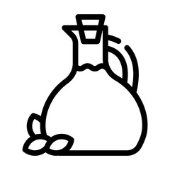 soybean oil line icon vector symbol illustration