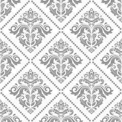 Classic seamless pattern. Damask orient light ornament. Classic vintage background. Orient ornament for fabric, wallpaper and packaging