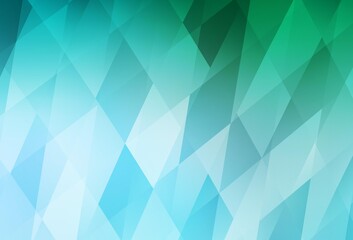 Fototapeta premium Light Green vector texture in rectangular style.