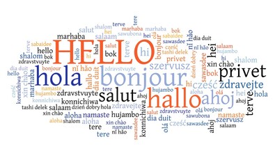 Hello text collage © Tupungato
