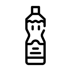 olive oil bottle line icon vector illustration