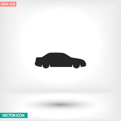 Car vector icon , lorem ipsum Flat design